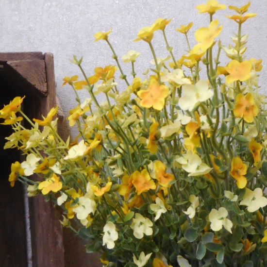 Artificial Wild Flower Plants Yellow 62cm Artificial Flowers
